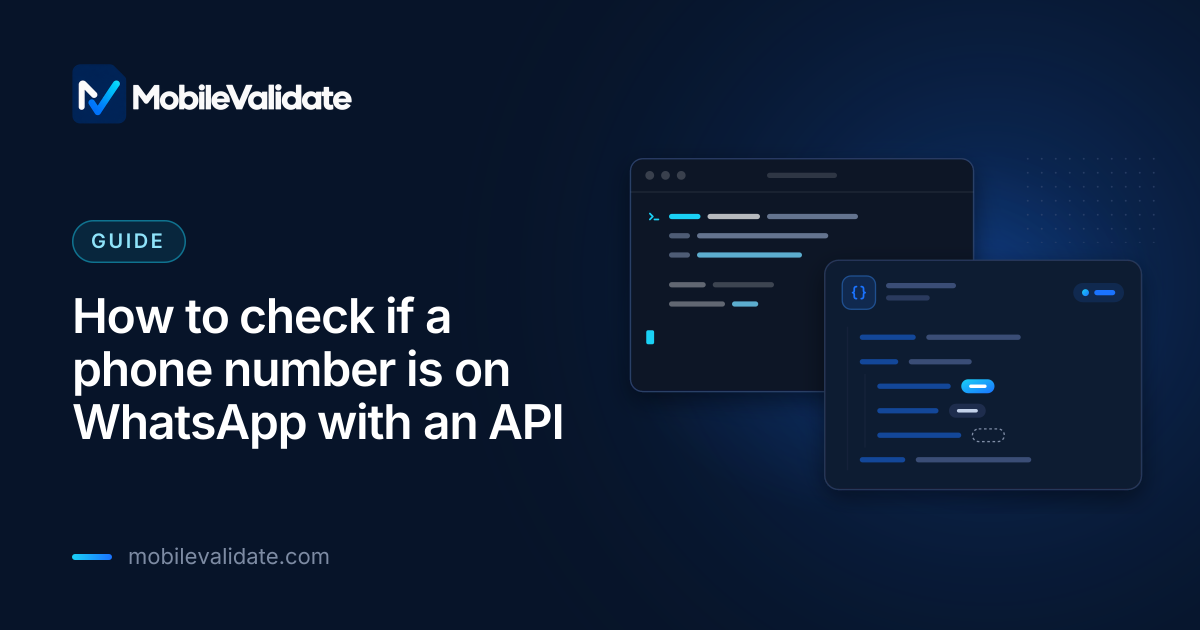 Cover: How to check if a phone number is on WhatsApp with an API
