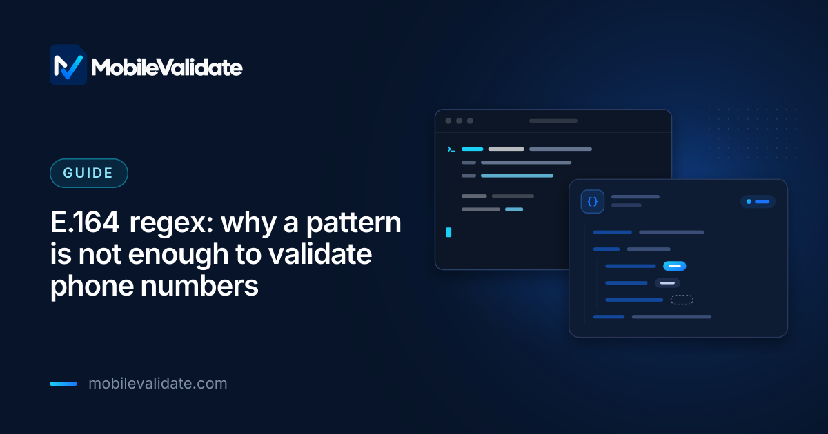 Cover: E.164 regex: why a pattern is not enough to validate phone numbers