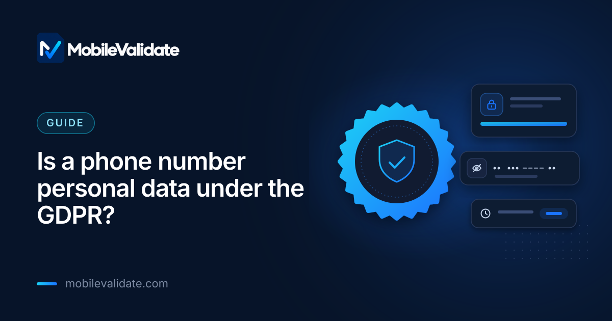 Cover: Is a phone number personal data under the GDPR?