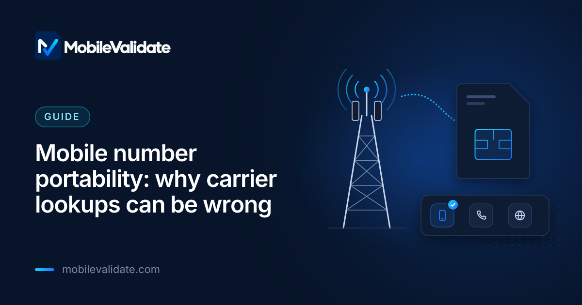 Cover: Mobile number portability: why carrier lookups can be wrong