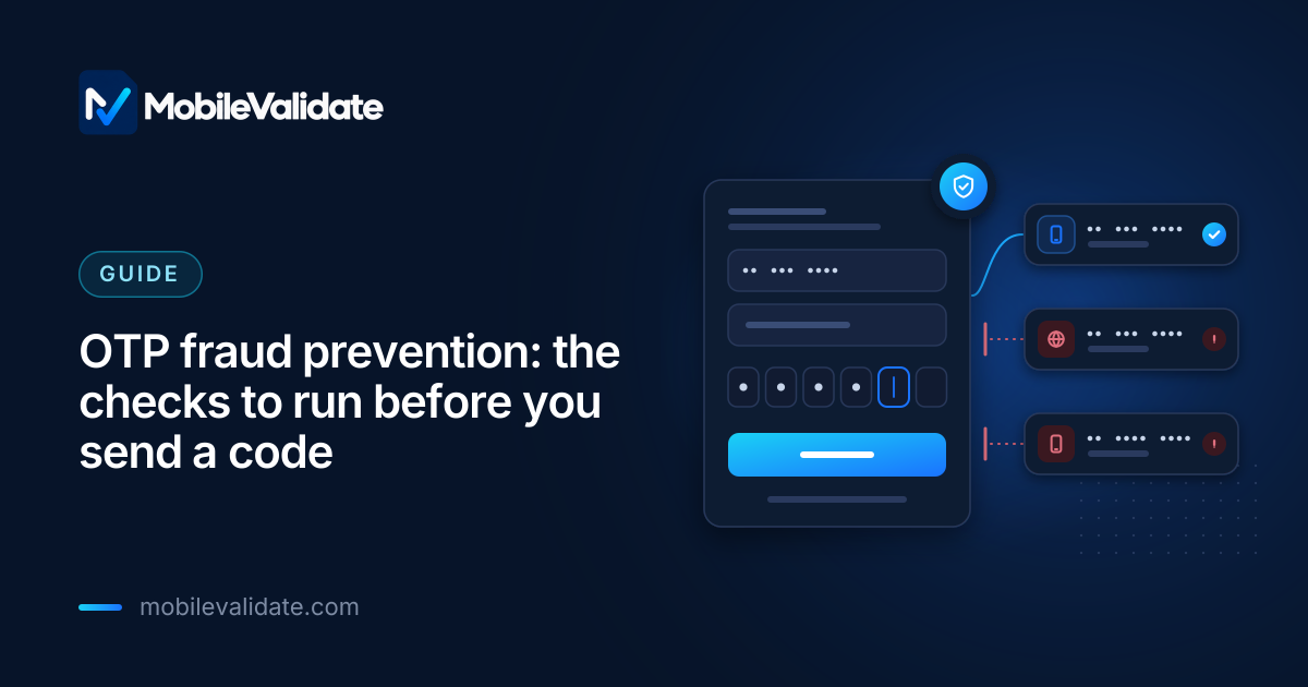Cover: OTP fraud prevention: the checks to run before you send a code