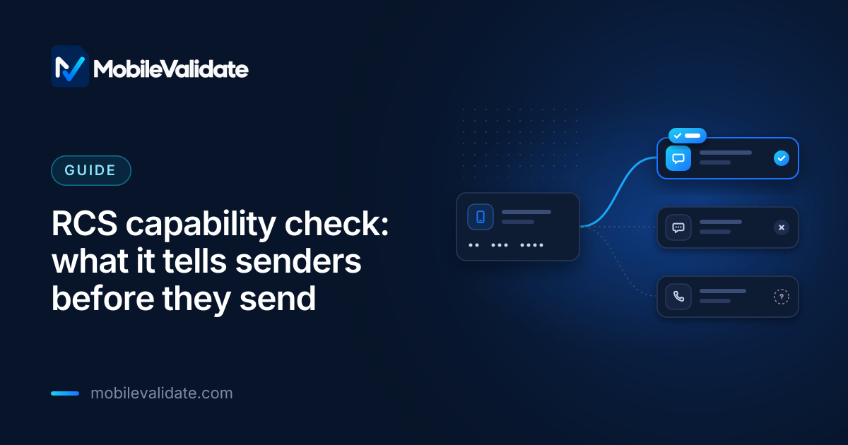 Cover: RCS capability check: what it tells senders before they send