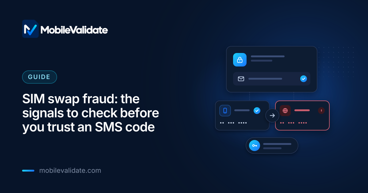 Cover: SIM swap fraud: the signals to check before you trust an SMS code